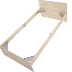 Letto singolo rovere 194x95cm adatto per materasso 90x190 cm - Haikui