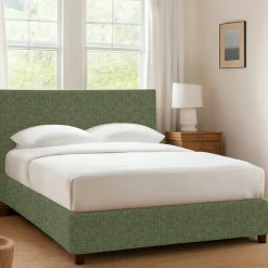 Letti Contenitore|Letti Singoli > Dmora Letto Singolo Sfoderabile Contenitore, Dimensione Materasso 90x190 cm - Ripi Verde