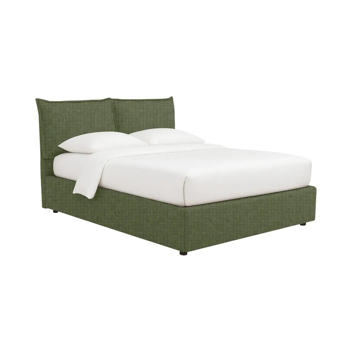 Letti Contenitore|Letti Singoli > Dmora Letto Singolo Sfoderabile Contenitore, Dimensione Materasso 90x200 cm - Maccagno Verde