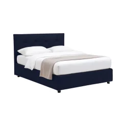 Letti Contenitore|Letti Singoli > Dmora Letto Singolo Sfoderabile Contenitore, Dimensione Materasso 90x190 cm - Fiumalbo Viola Scuro