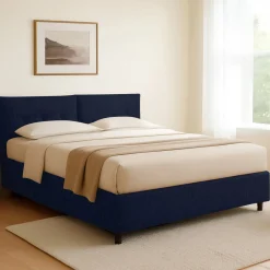 Letti Contenitore|Letti Singoli > Dmora Letto Singolo Sfoderabile Contenitore, Dimensione Materasso 90x190 cm - Supino Viola Scuro