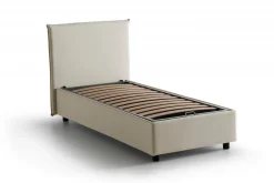 Letti Singoli|Letti Contenitore > Dmora Letto una piazza contenitore 95x215cm comodo - Ancara Beige