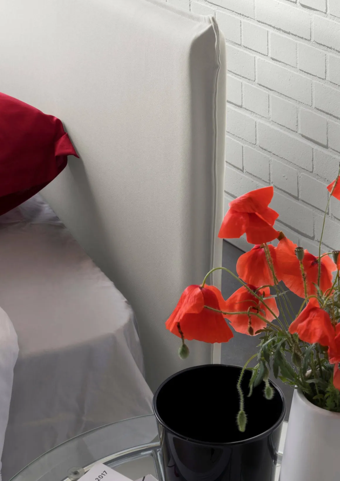 Letto una piazza contenitore bianco 105x205cm moderno - Ajan