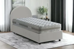 Letto una piazza contenitore bianco 95x205cm moderno - Aglie