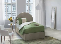 Letto una piazza contenitore tortora 95x205cm comfort - Parco