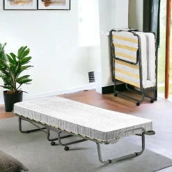 Letti Pieghevoli|Camera Da Letto > Dmora Letto una piazza pieghevole 80x32cm - Akai Bianco