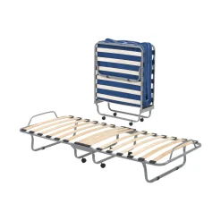 Letti Pieghevoli|Camera Da Letto > Dmora Letto una piazza pieghevole 80x32cm tortora - Akai Grigio Tortora