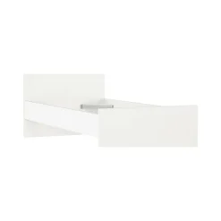 Letti Singoli > Dmora Letto un posto 96x196cm adatto per materasso 90x190 cm - Assar Bianco
