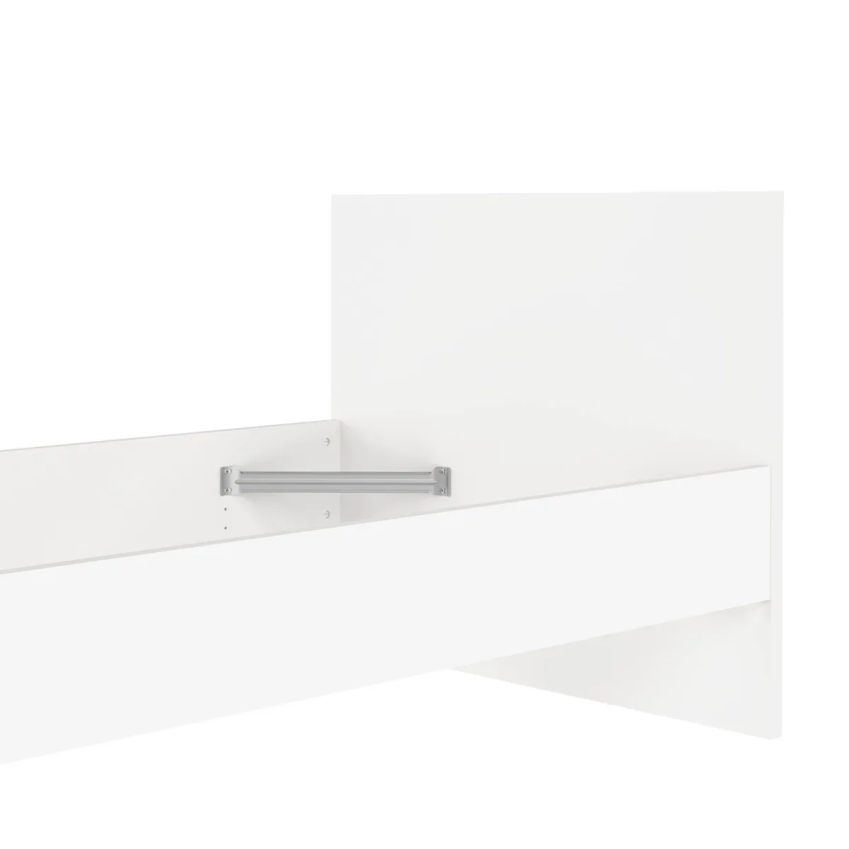 Letti Singoli > Dmora Letto un posto 96x196cm adatto per materasso 90x190 cm - Assar Bianco