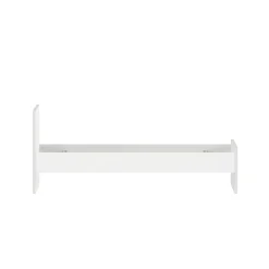 Letti Singoli > Dmora Letto un posto 96x196cm adatto per materasso 90x190 cm - Assar Bianco