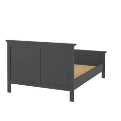 Letto un posto grigio 158x200cm rete inclusa - Arcevia