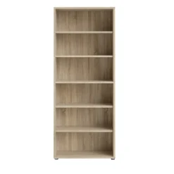 Librerie > Dmora Libreria alta in legno 89x221h cm - Armon Marrone Quercia