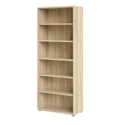 Librerie > Dmora Libreria alta in legno 89x221h cm - Armon Marrone Quercia