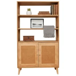 Librerie|Ufficio > Dmora Libreria 2 ante quercia 90x110h cm - Suva Marrone Quercia