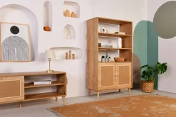 Librerie|Ufficio > Dmora Libreria 2 ante quercia 90x110h cm - Suva Marrone Quercia