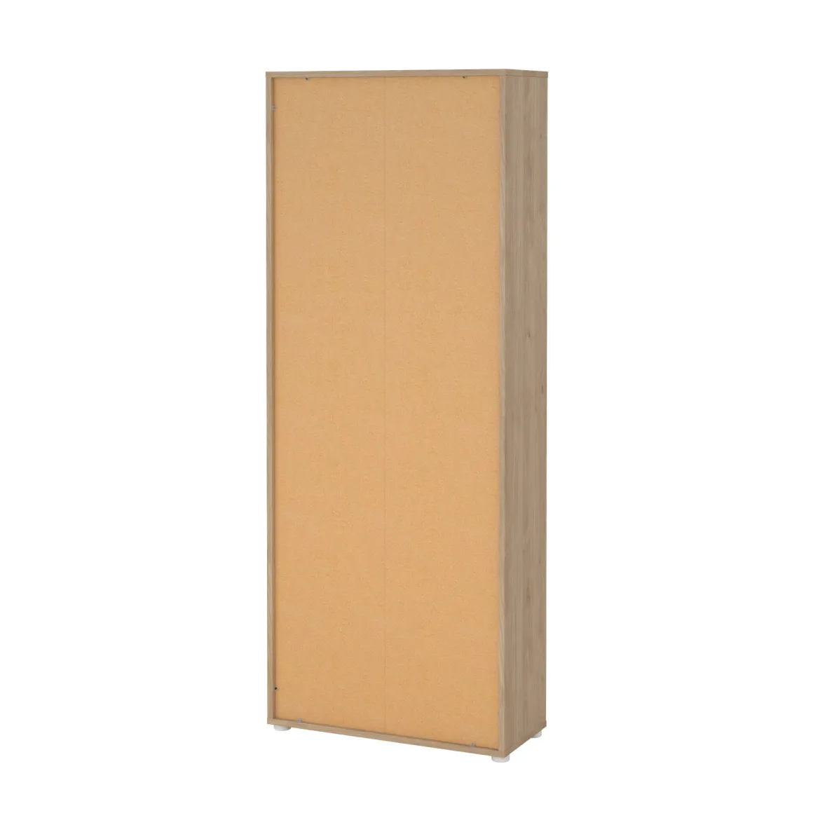 Libreria 2 ante rovere e bianca 79x204h cm - Arancio