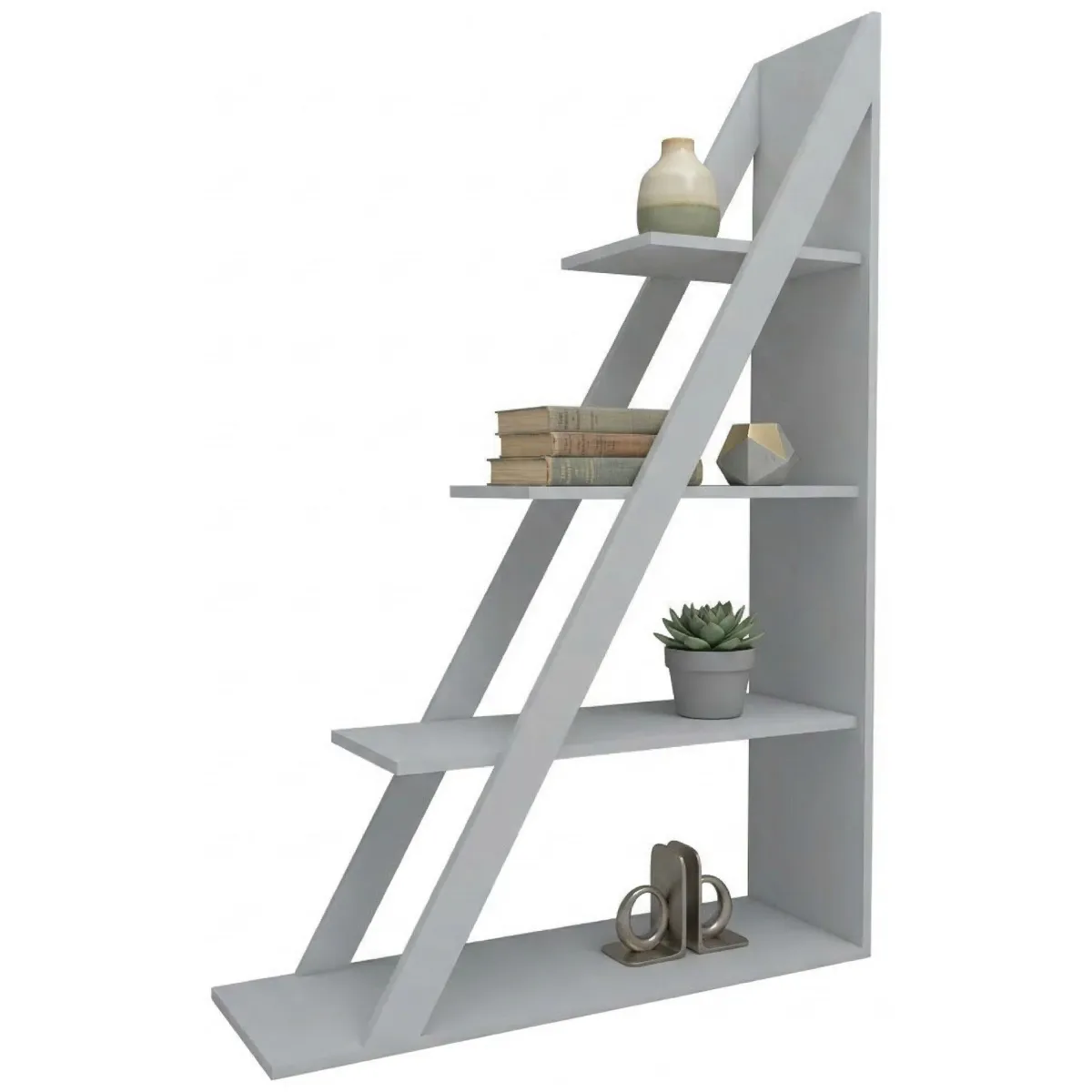 Librerie > Dmora Libreria 3 Ripiani Installazione Libera 100x30x150h cm, Struttura Verticale - Camaiore Bianco
