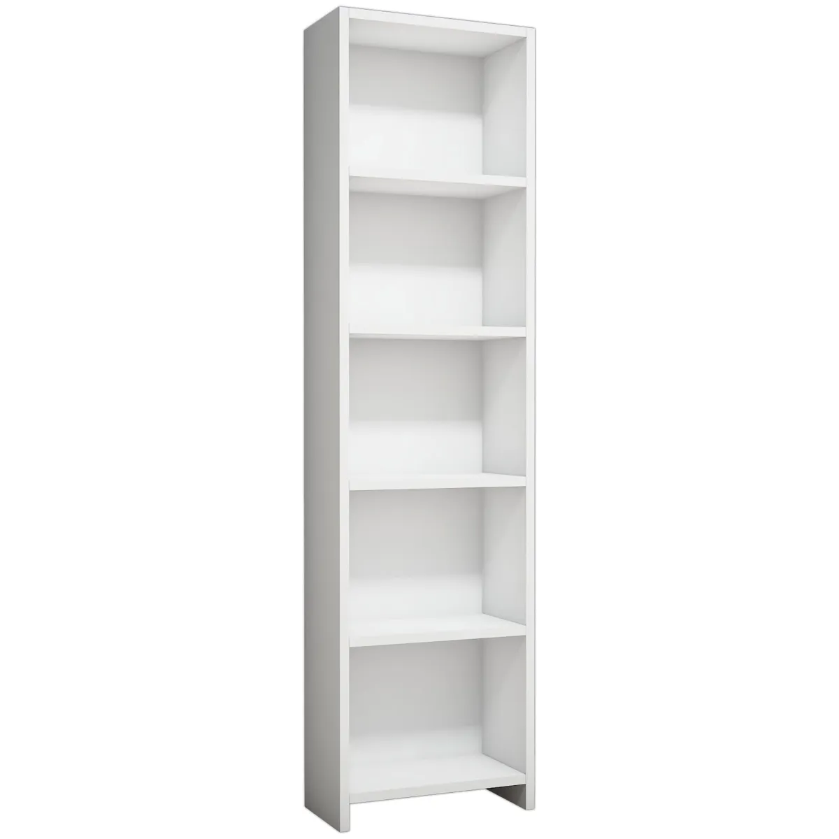Librerie > Dmora Libreria 4 Ripiani Installazione Libera 40x20x150h cm, Struttura Verticale - Civo Bianco