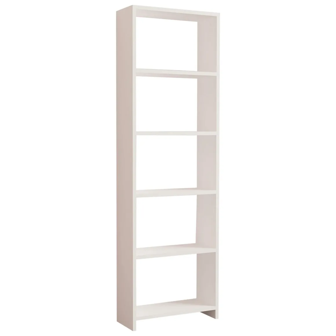 Librerie > Dmora Libreria 5 Ripiani Installazione Libera 80x32x180h cm, Struttura Verticale - Vas Bianco