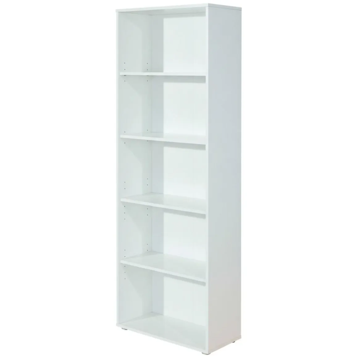Libreria Bianco 4 Ripiani Struttura Verticale 60x30x180h cm, - Erba