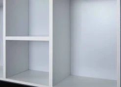 Librerie > Dmora Libreria 4 Ripiani Struttura Verticale 67x67x14h cm, - Tripi Bianco