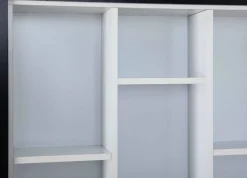 Librerie > Dmora Libreria 4 Ripiani Struttura Verticale 67x67x14h cm, - Tripi Bianco