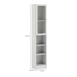 Libreria chic bianca 40x203h cm - Greg