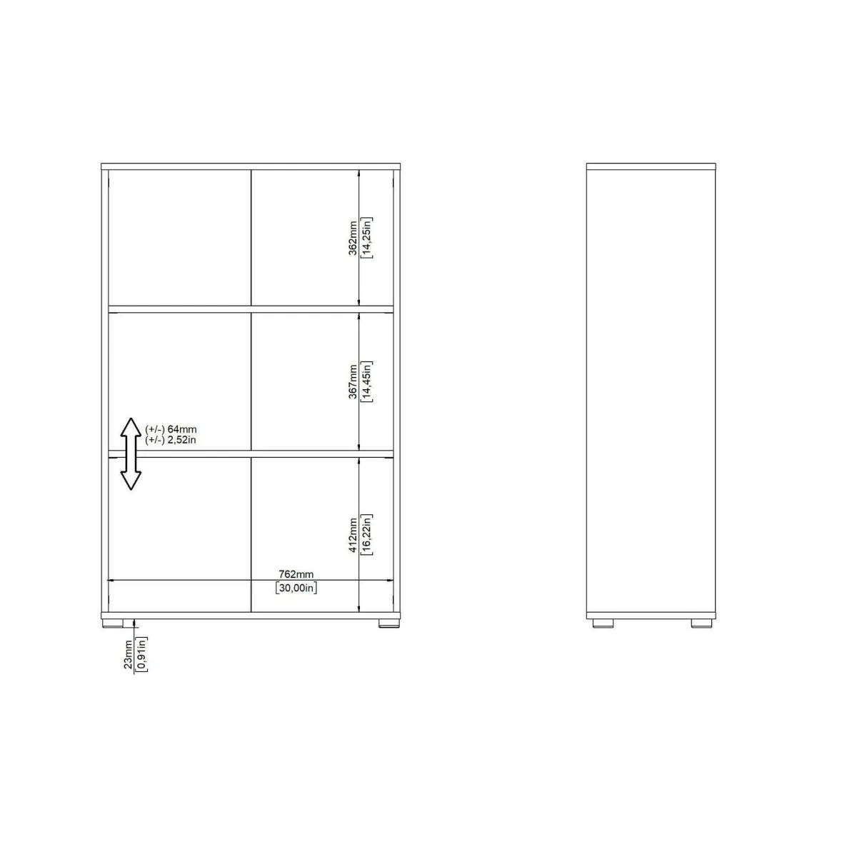 Librerie > Dmora Libreria chic grigia 79x123h cm - Sparto Grigio