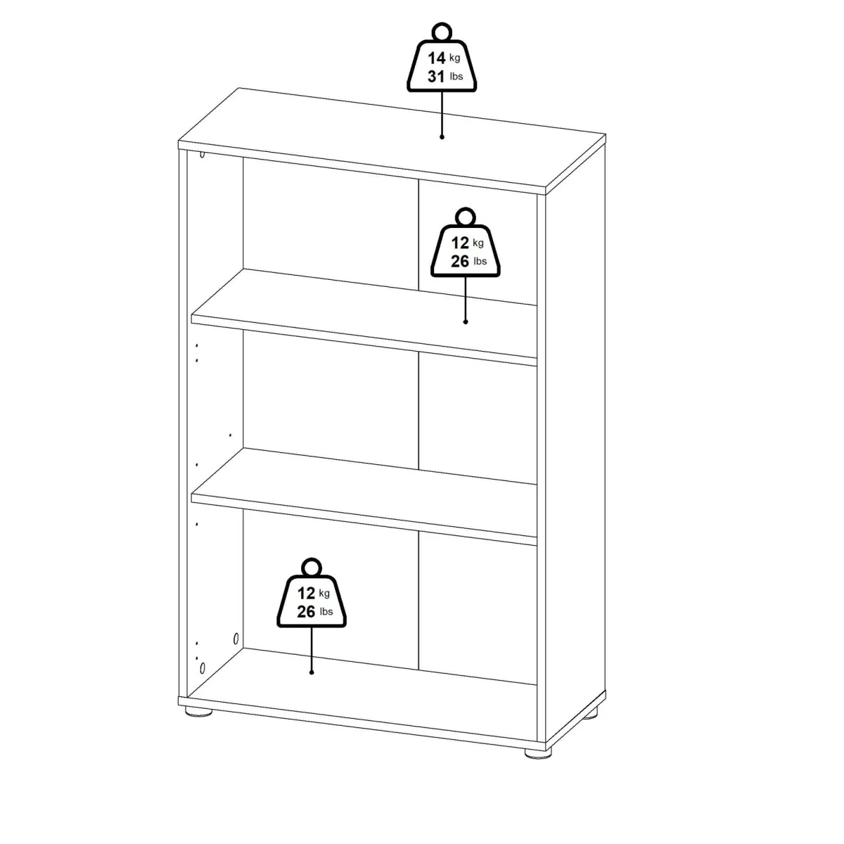 Librerie > Dmora Libreria chic grigia 79x123h cm - Sparto Grigio