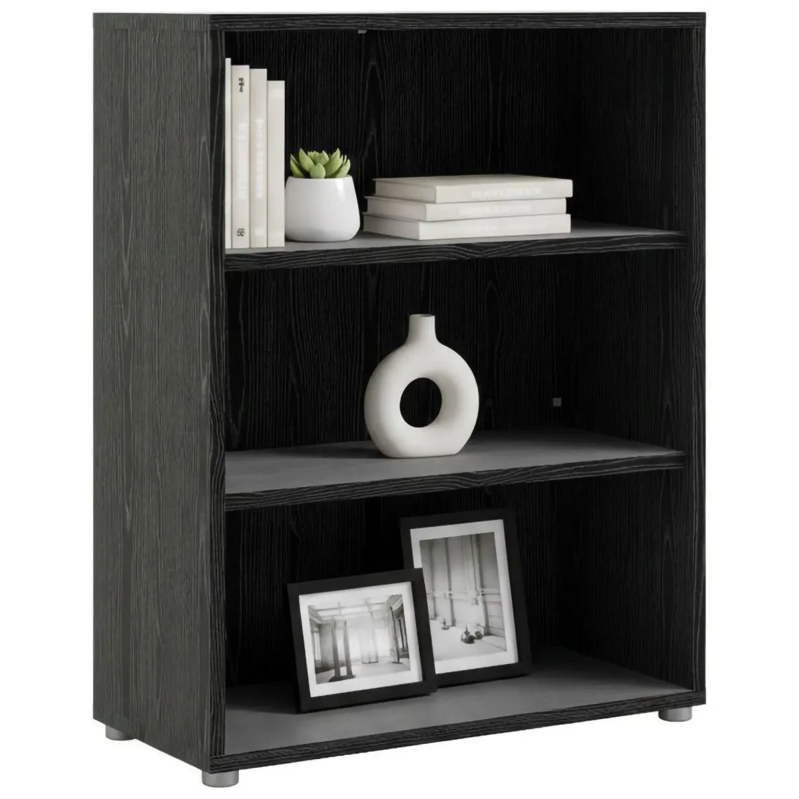 Libreria chic nera 89x113h cm - Aziza