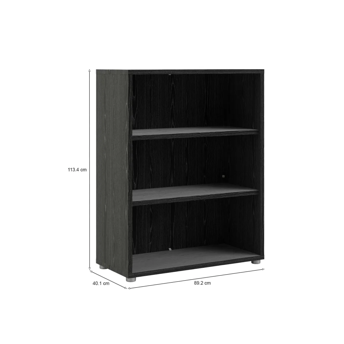 Libreria chic nera 89x113h cm - Aziza