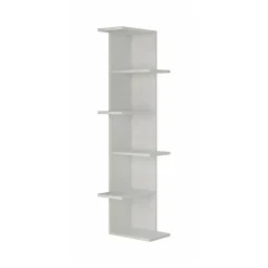 Librerie|Ufficio > Dmora Libreria classica bianca 37x141h cm - Bud Bianco