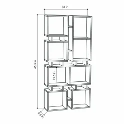Libreria classica quercia 79x166h cm - Erin