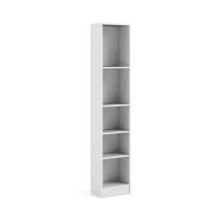 Librerie > Dmora Libreria colonna bianca 40x203h cm - Albregio Bianco
