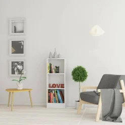 Librerie > Dmora Libreria colonnina bianca 40x107h cm - Alcesti Bianco