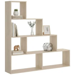 Librerie|Ufficio > Dmora Libreria divisoria rovere 145x145h cm - Apofi Marrone Rovere