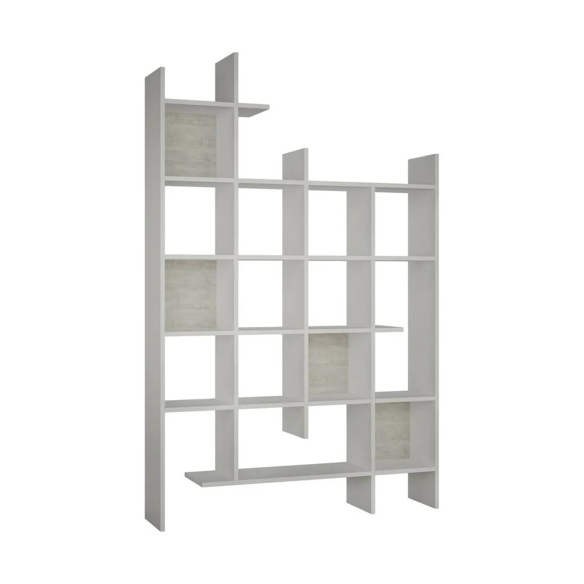 Libreria elegante bianca 122x188h cm - Achela