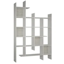 Libreria elegante bianca 122x188h cm - Achela