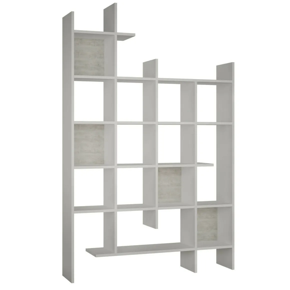 Libreria elegante bianca 122x188h cm - Achela