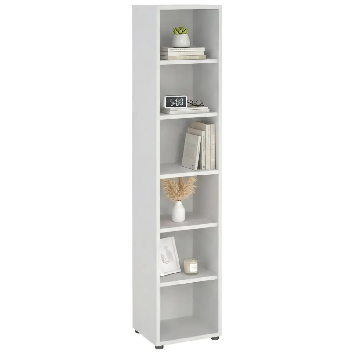 Libreria elegante bianca 47x221h cm - Pabuk