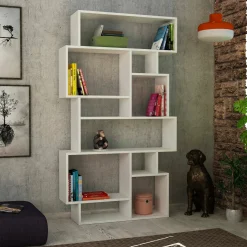 Libreria elegante bianca 96x169h cm - Dominique