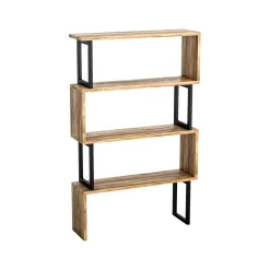 Librerie|Ufficio > Dmora Libreria elegante noce 80x128h cm - Haruto Marrone Noce