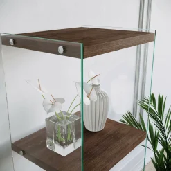 Libreria elegante noce 40x120h cm - Zenobie