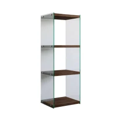Libreria elegante noce 40x120h cm - Zenobie