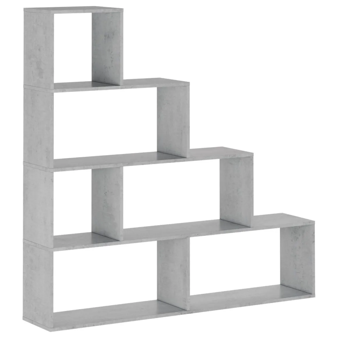 Librerie > Dmora Libreria 5 Ripiani Installazione a Terra 80x25x191h cm, Sfumatura Colore Struttura Cemento - Clisi Grigio Cemento