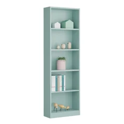 Libreria in legno verde acqua 52x180h cm - Artico
