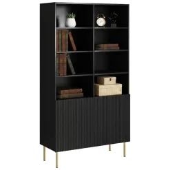 Librerie > Dmora Libreria Maierato, 100x42 h177 cm, Nero
