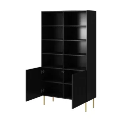 Librerie > Dmora Libreria Maierato, 100x42 h177 cm, Nero
