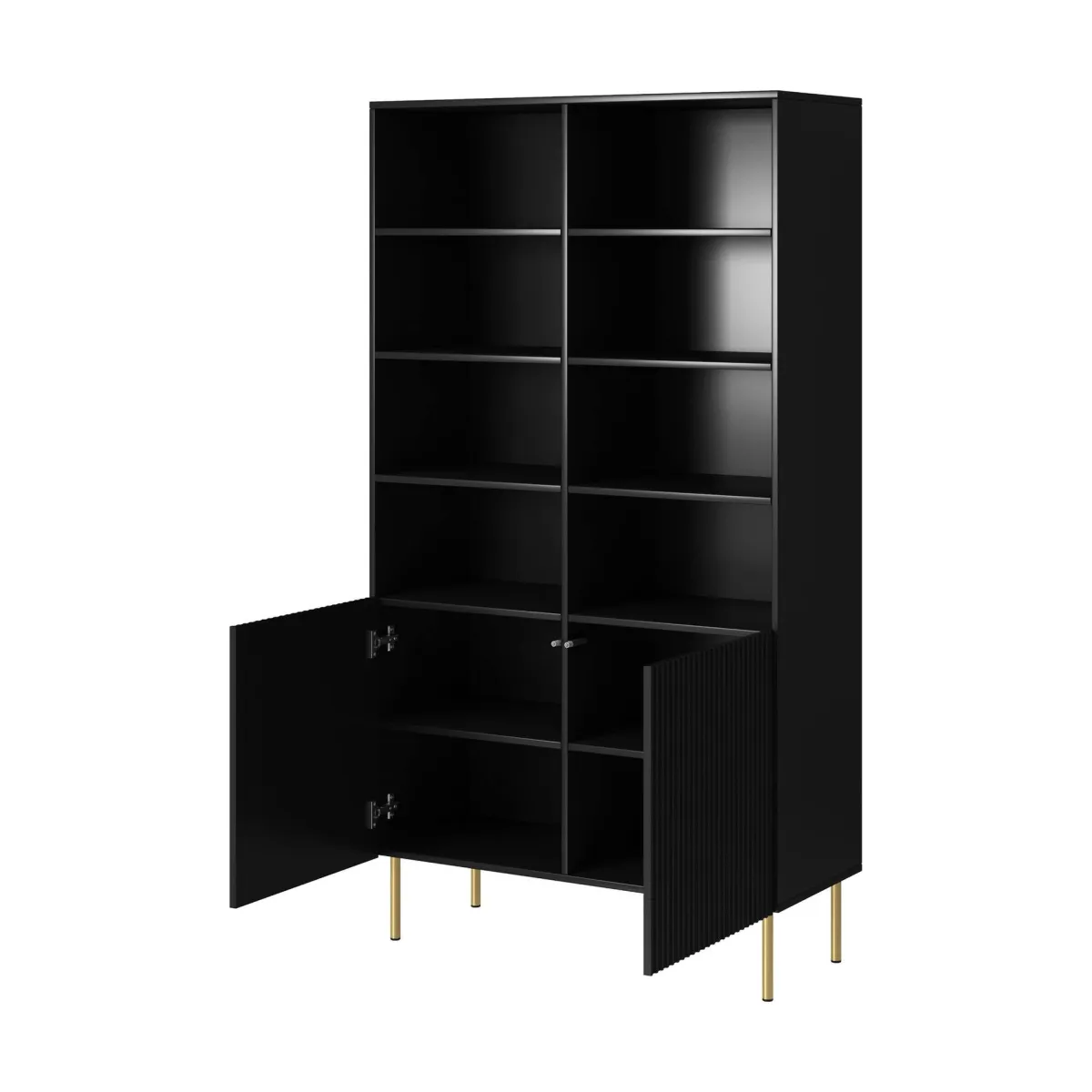 Librerie > Dmora Libreria Maierato, 100x42 h177 cm, Nero