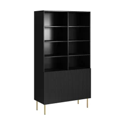 Librerie > Dmora Libreria Maierato, 100x42 h177 cm, Nero